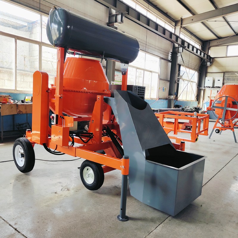 Self loading diesel concrete cement mixer machine