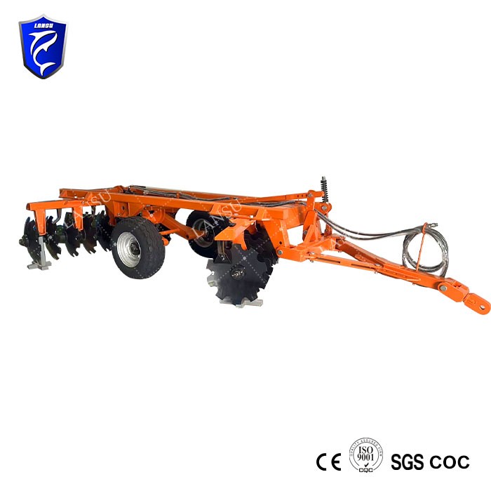 Agricultural machinery trailed offset heavy disc harrow