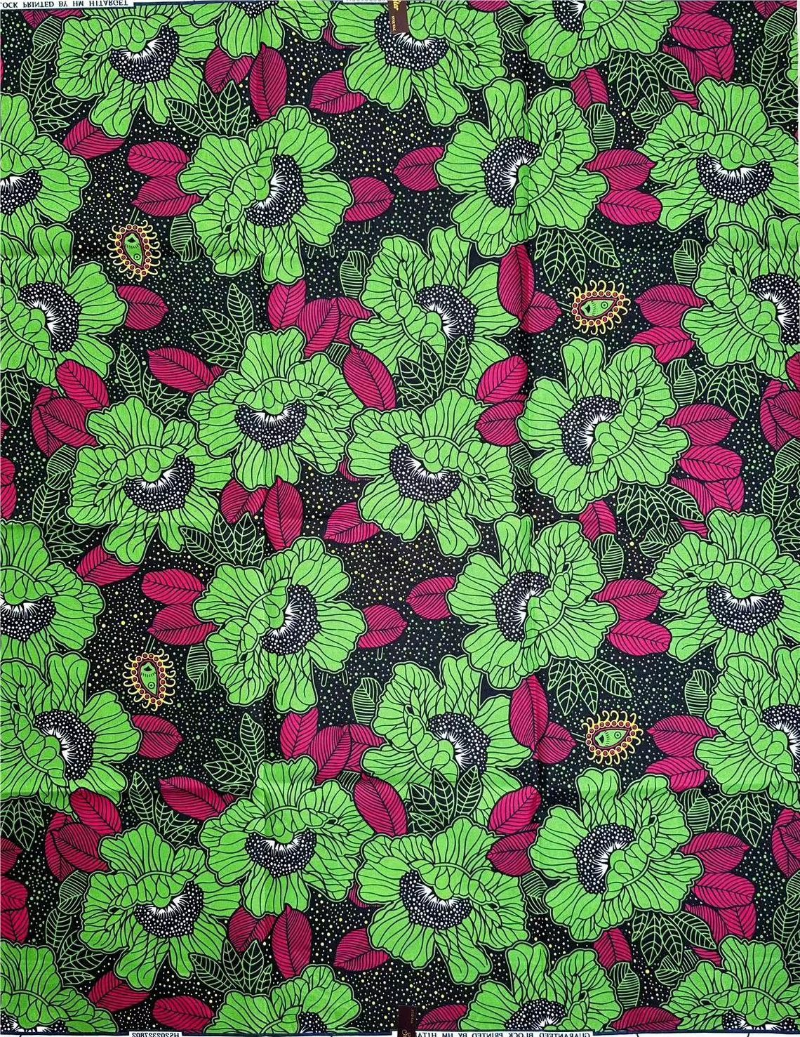 100% polyester loincloth African Floral Wax Printed Fabric