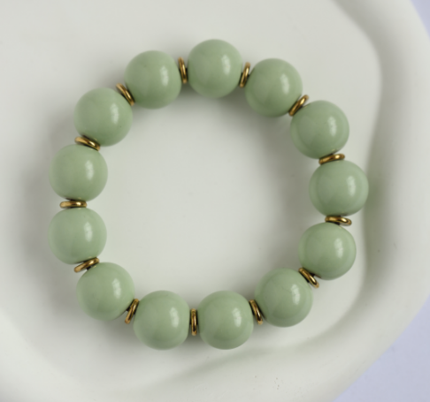 women fashion jewelry ceramic bead 8mm bracelets with handmade