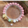 flash pink bead bracelet