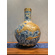 Blue and White Dragon and Lotus Carved Celestial Globe Vase