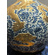 Blue and White Dragon and Lotus Carved Celestial Globe Vase