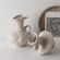 BHM Nordic Creative Plain Embryo Ceramic Vase Ornament Home Decor