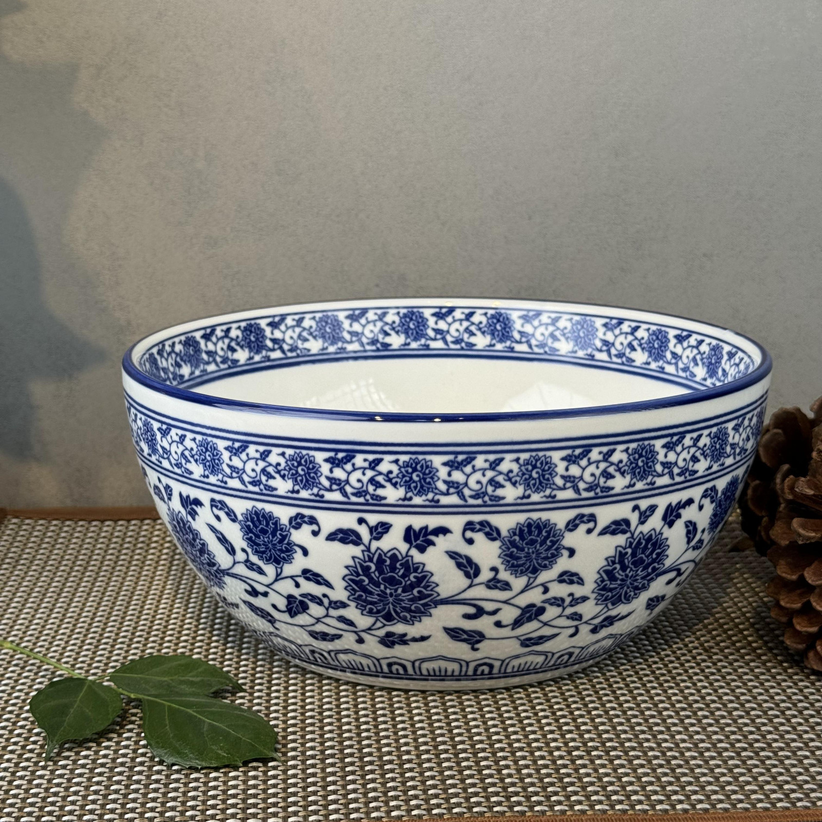 blue and white porcelain Stew pots 8 inches