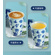 Blue and White Flowers Large Ceramic Cola Cup for Home and Office Use