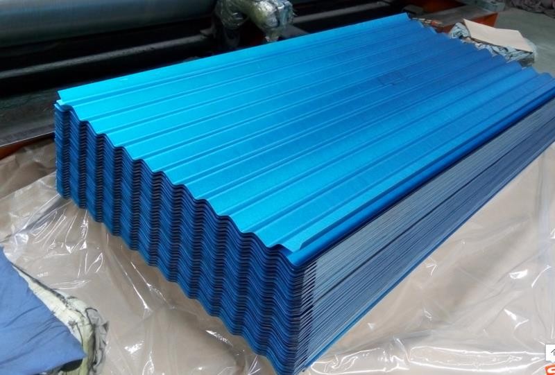 Corrugated steel roofing sheet