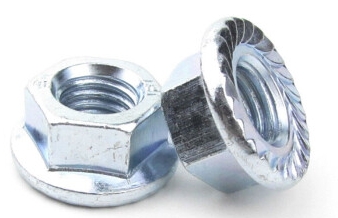 Din6927 galvanized flange locking all metal hex nut