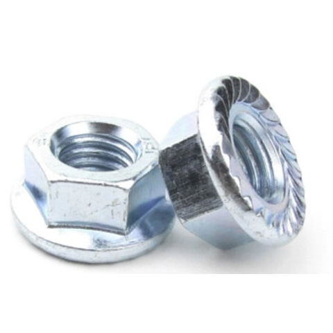 Din6927 galvanized flange locking all metal hex nut