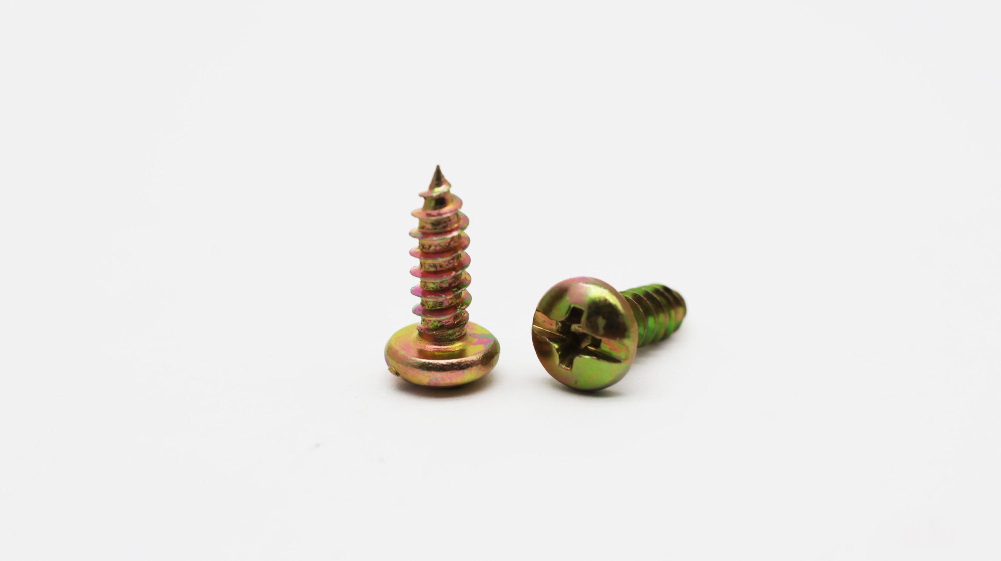 Phillips+slotted self tapping screw