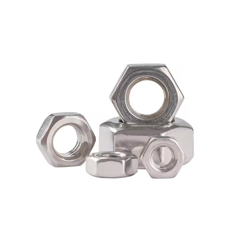 DIN934 Hex nut Blue and white Zinc low price Carbon and Stainless steel