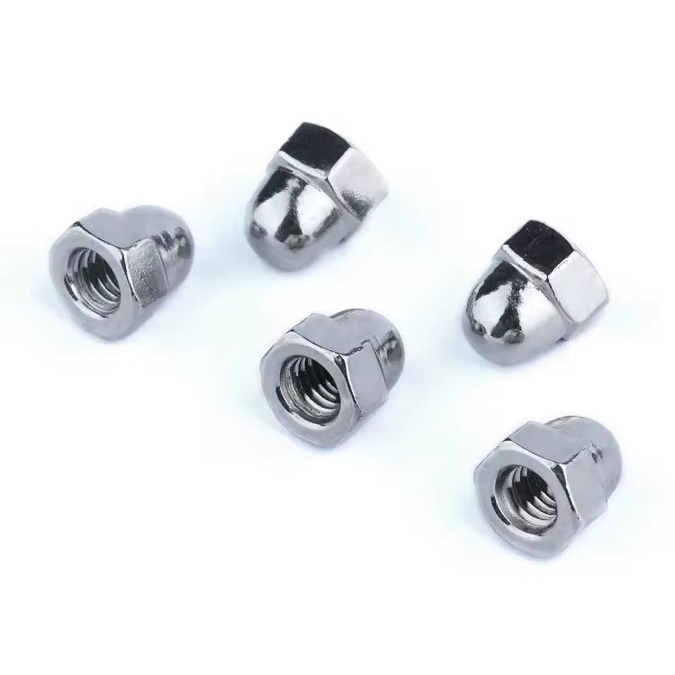 High quality Cap nut Carbon and stainless steel Blue and White Zinc