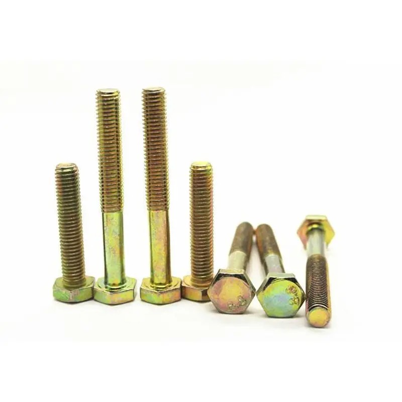 Hex bolt Grade 4.8  Carbon Steel yellow Zinc-plated