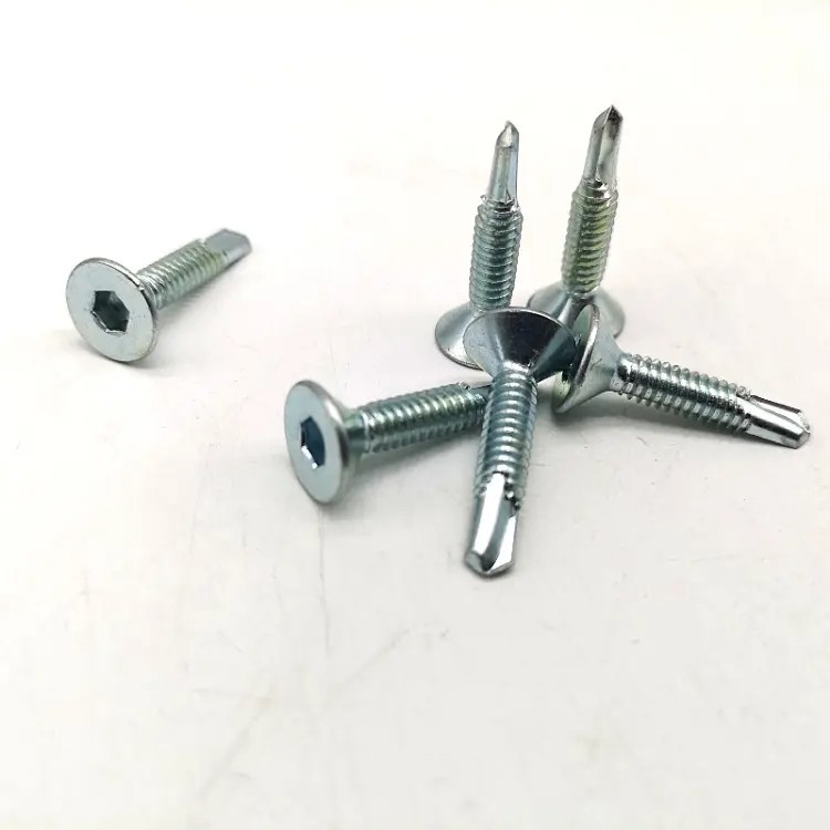 countersunk head drilling screws cross groove flat head countersunk head