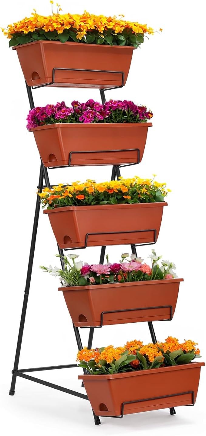 Vertical Garden Bed 5 vertical elevated garden planters