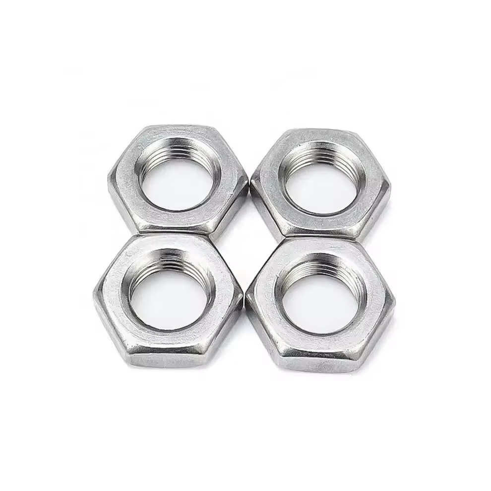 High quality Hex thin nut GB6172 Carbon and Stainless steel White Zinc