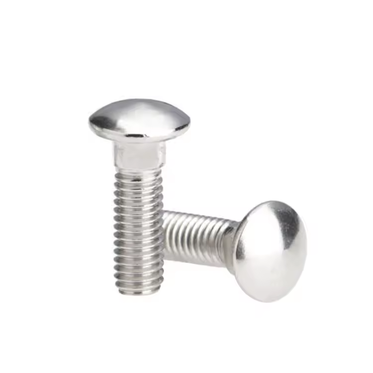 DIN603 Carriage bolt low price Carbon steel Full thread White zinc