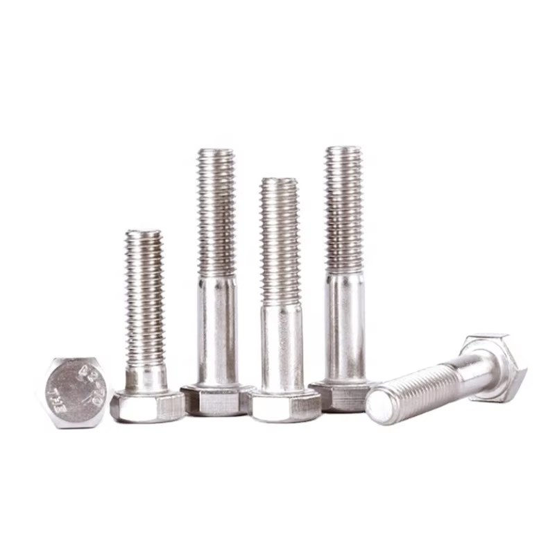 Stainless Steel 304 316 DIN931 Hexagon bolt with Half thread