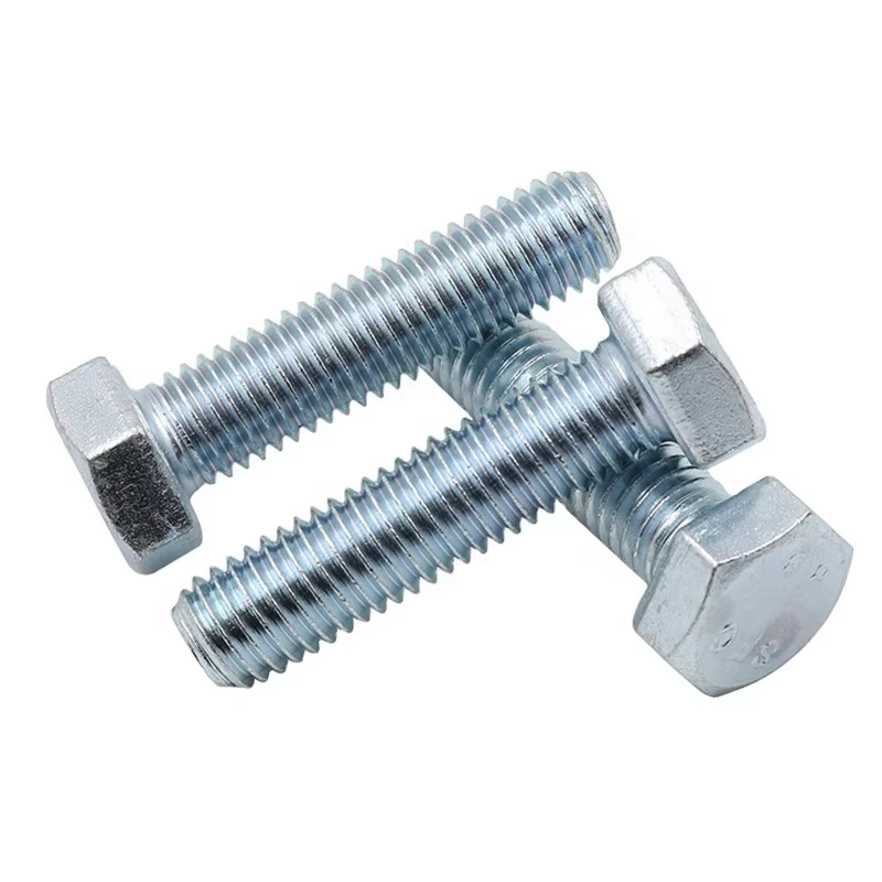 DIN933 Full thread Galvanized bolt Carbon steel Hex bolt 