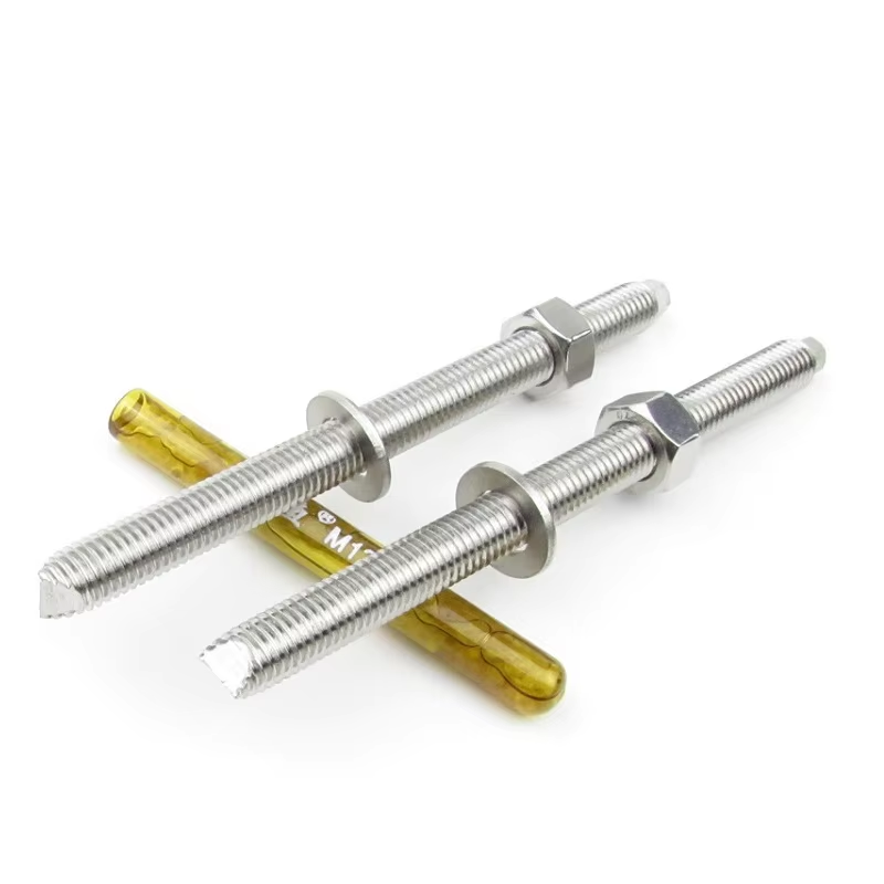 Stainless Steel Chemical Anchor Bolt SS316 SS304 with Glue Tube