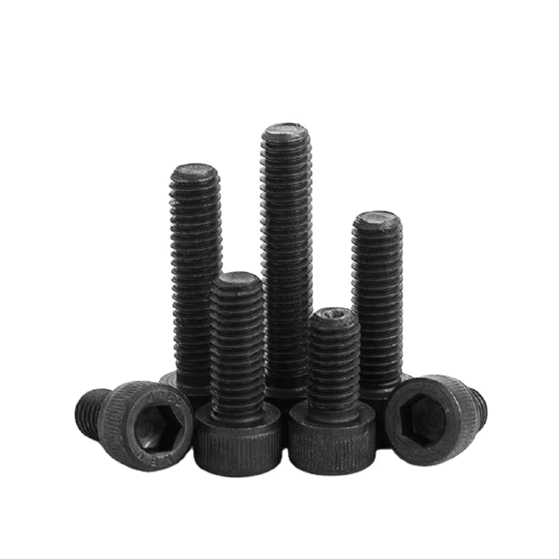 DIN 912 bolt hexagon socket with knurled black Plain 12.9 M3 full thread