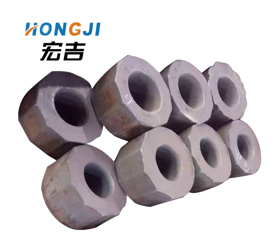 45#, 40Cr, 42CrMo large nut forgings of various materials. 