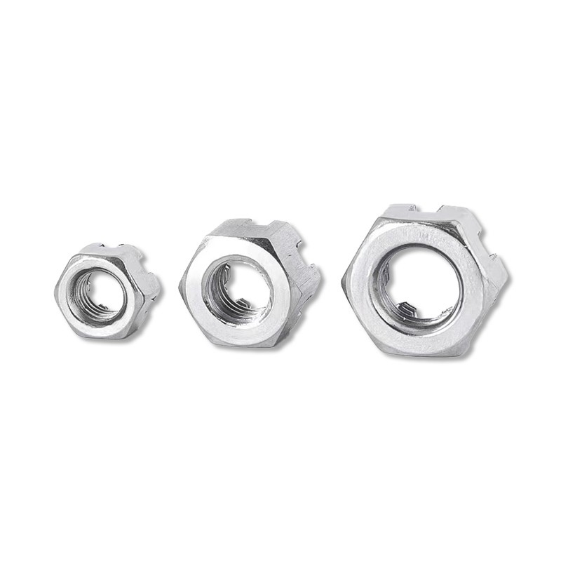 Hexagonal Hex Slotted Nut