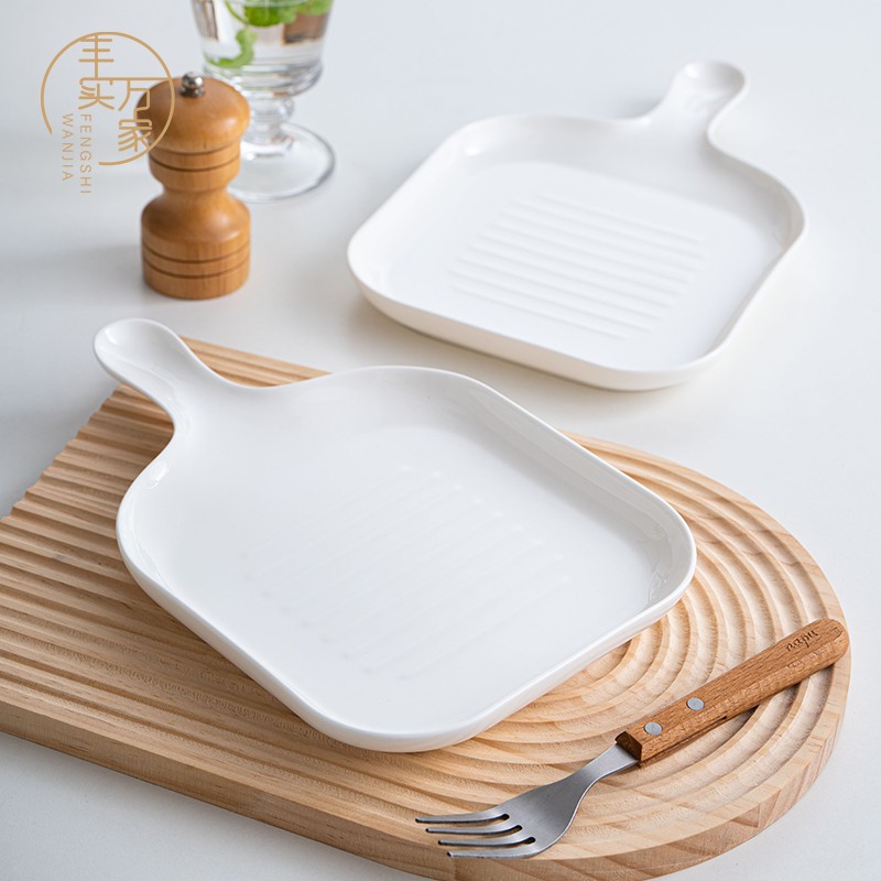 Ceramic Plate for cold dishes steak plate