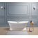 Double Slipper Cast Iron Pedestal Bathtub 71/67 Inch