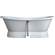Double Slipper Cast Iron Pedestal Bathtub 71/67 Inch