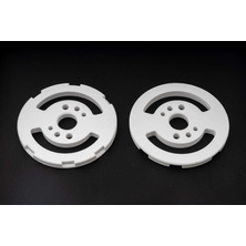 Sanitary ceramic valve plate