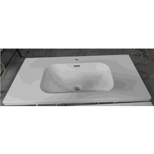 Artificial stone integrated bathroom basin03