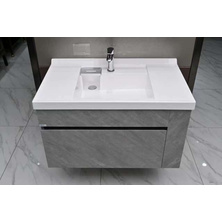Artificial stone integrated bathroom basin04