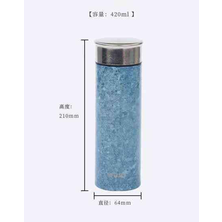 Titanium dioxide cup, ice blue