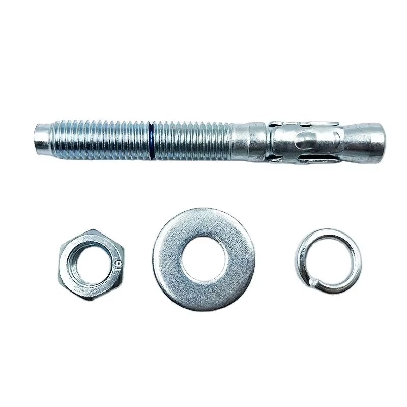 Carbon steel zinc plated with line wedge anchor bolt in stock