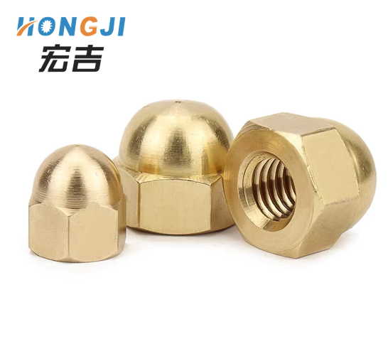 DIN1587 brass hex dome nut 59H material with good surface