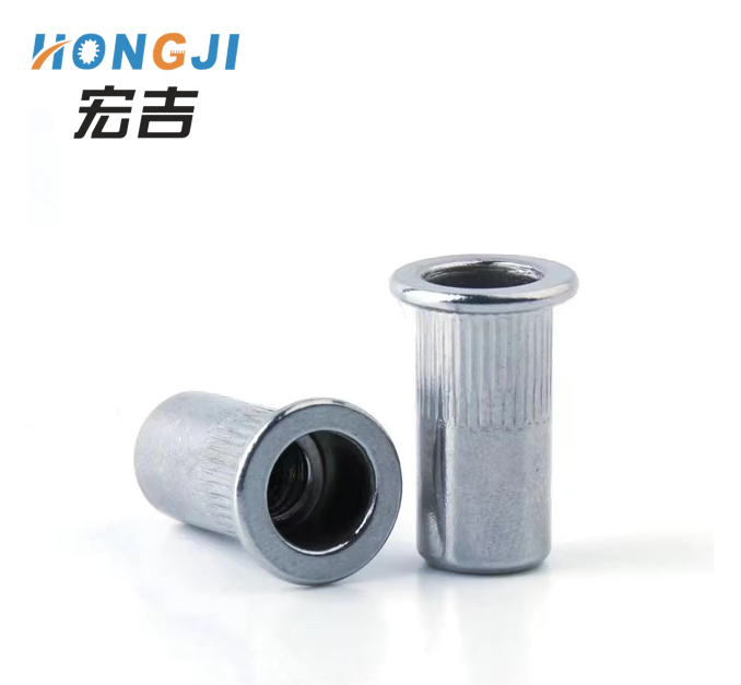 Stainless steel 304  flat head vertical stripe blind hole rivet nuts