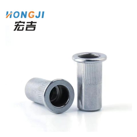 Stainless steel 304  flat head vertical stripe blind hole rivet nuts