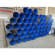 Plastic coated steel pipe