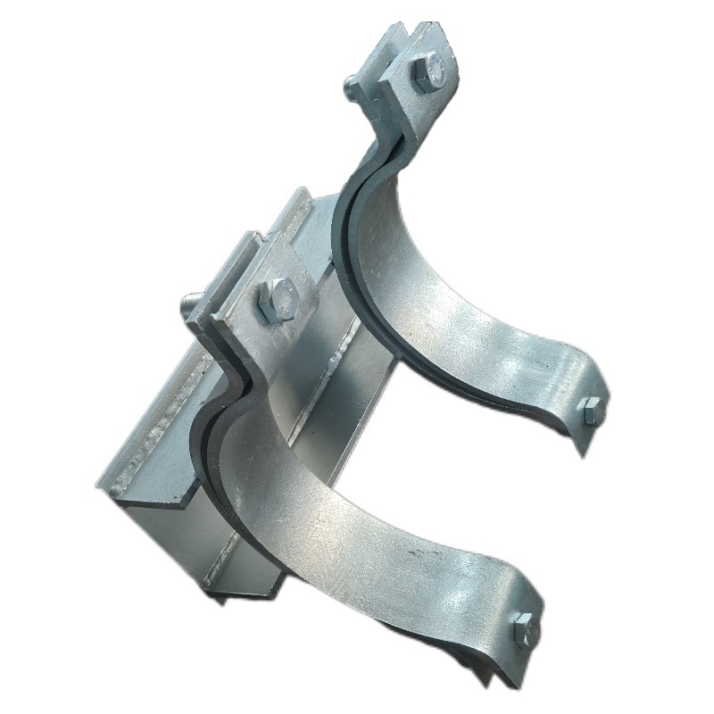 Galvanized Double Pipe Clamp Pipe Bracket