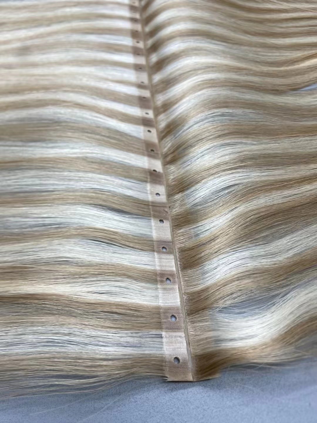 New Skin PU Weft Fast installation Russian Hole Invisible PU Flat Weft