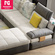Wedding used high back chesterfield sofa with fabric seating
