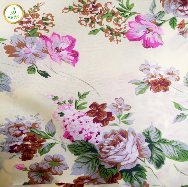 brushed fabric 240cm printed polyester fabrics for bed sheets