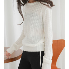 2019 autumn pullover sweater women's crew neck sweater