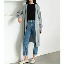 2019 Autumn Casual Cardigan Loose V-neck Cotton Jacket