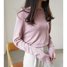 2019 autumn female beautiful slave wool collar sweater
