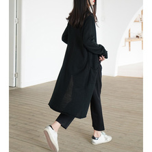 2019 autumn beautiful slave wool simple long-sleeved knit cardigan