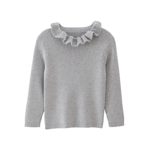 Kids girls round neck pullover long sleeve shirt 11