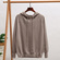 Autumn and winter sweater women's loose sweater hooded sweater top new 